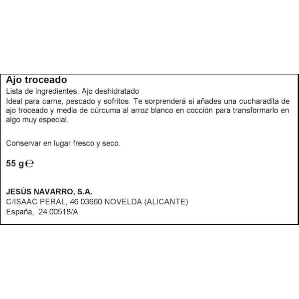 Ajo Troceado CARMENCITA 55g. - Imagen 2