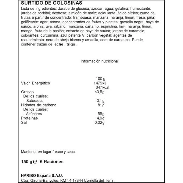 Favoritos Classic HARIBO 150g. - Imagen 2