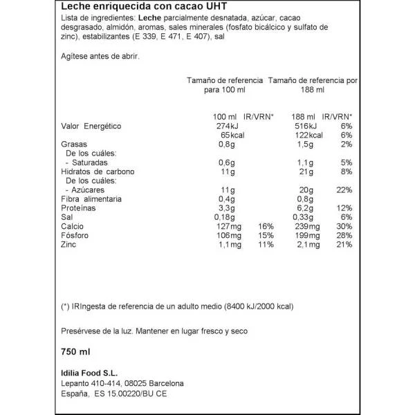 Batido De Leche Energy COLACAO 750ml. - Imagen 2