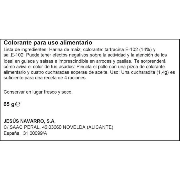 Colorante Alimentario CARMENCITA 65g. - Imagen 3