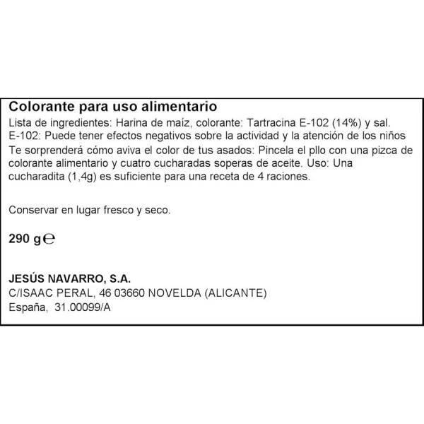 Colorante Alimentario CARMENCITA 290g. - Imagen 2