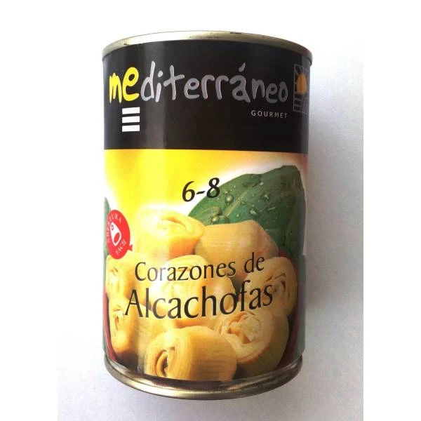 Corazones De Alcachofas 6/8 MEDITERRÁNEO GOURMET 390g.