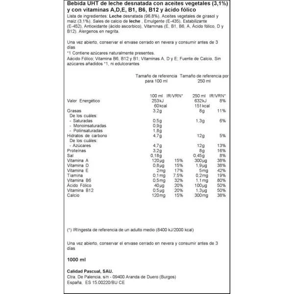 Leche Folic B FLORA 1l. - Imagen 2
