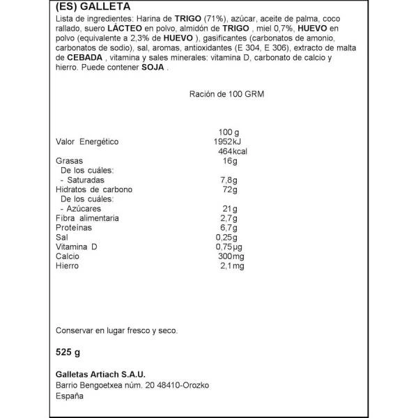 Galletas Chiquilín ARTIACH 525g. - Imagen 3