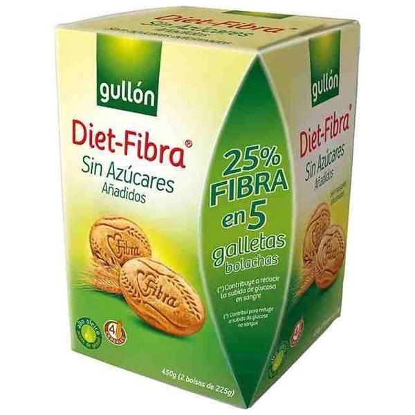 Galletas Diet-Fibra Sin Azúcares GULLÓN 450g.