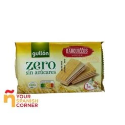 Barquillos Vainilla Zero Sin Azúcares GULLÓN 180g.