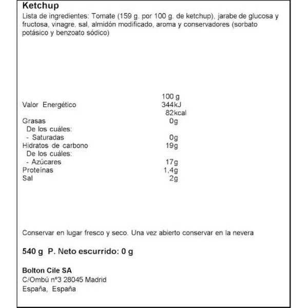 Ketchup PRIMA 540g + 190 Gr - Imagen 2