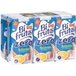 BIFRUTAS Fruta Leche Mediterráneo Zero PASCUAL 6x200ml.