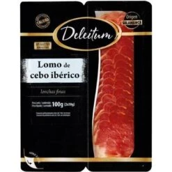 Lomo De Cebo Ibérico Loncheado DELEITUM 2x50g.