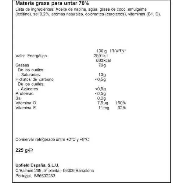 Margarina FLORA 225g. - Imagen 2