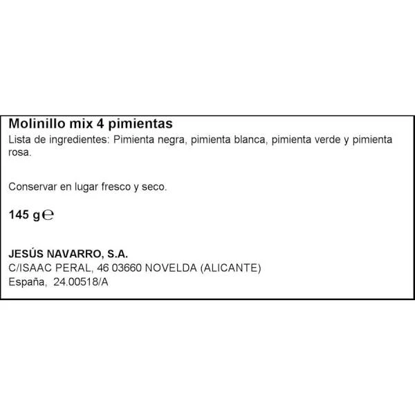 Mix Pimientas Molinillo CARMENCITA 145g. - Imagen 2