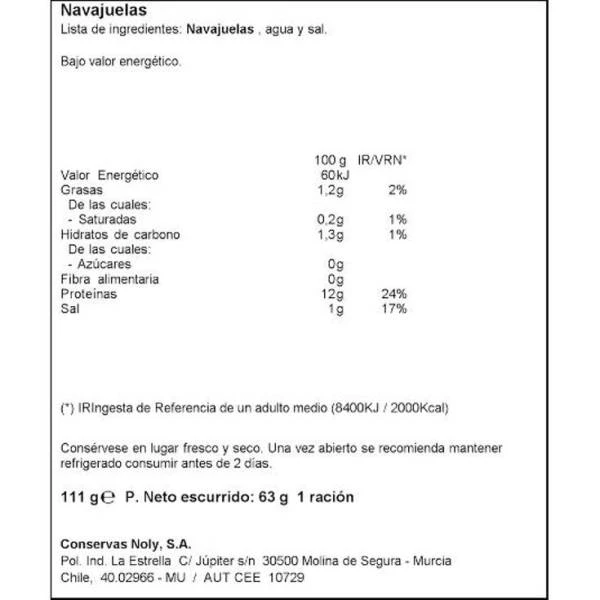 Navajuelas NOLY 111g. - Imagen 2