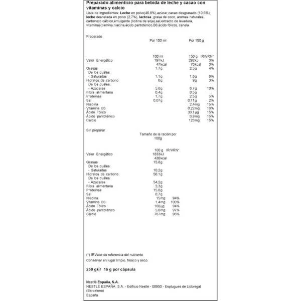 Nestlé® NESQUIK Chocolate DOLCE GUSTO NESCAFÉ 16 Cápsulas - Imagen 2