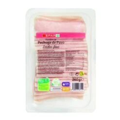 Pechuga De Pavo Lonchas Finas Spar 260g.