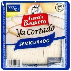 Queso Semicurado Ya Cortado GARCIA BAQUERO 250g.