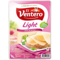 Queso Tierno Light En Lonchas EL VENTERO 160g.