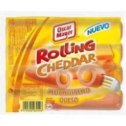 Salchichas Rolling Cheddar OSCAR MAYER 215g.