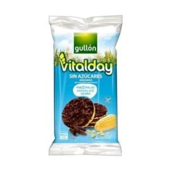 Tortitas De Maíz Con Chocolate Negro Sin Azúcares VITALDAY GULLÓN 100g.