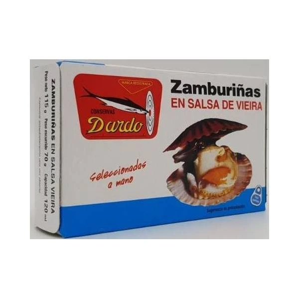 Zamburiñas En Salsa De Vieira DARDO 115g.