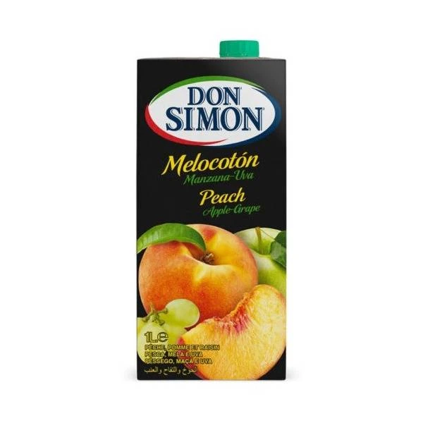 Zumo De Melocotón, Manzana Y Uva DON SIMON 1l.